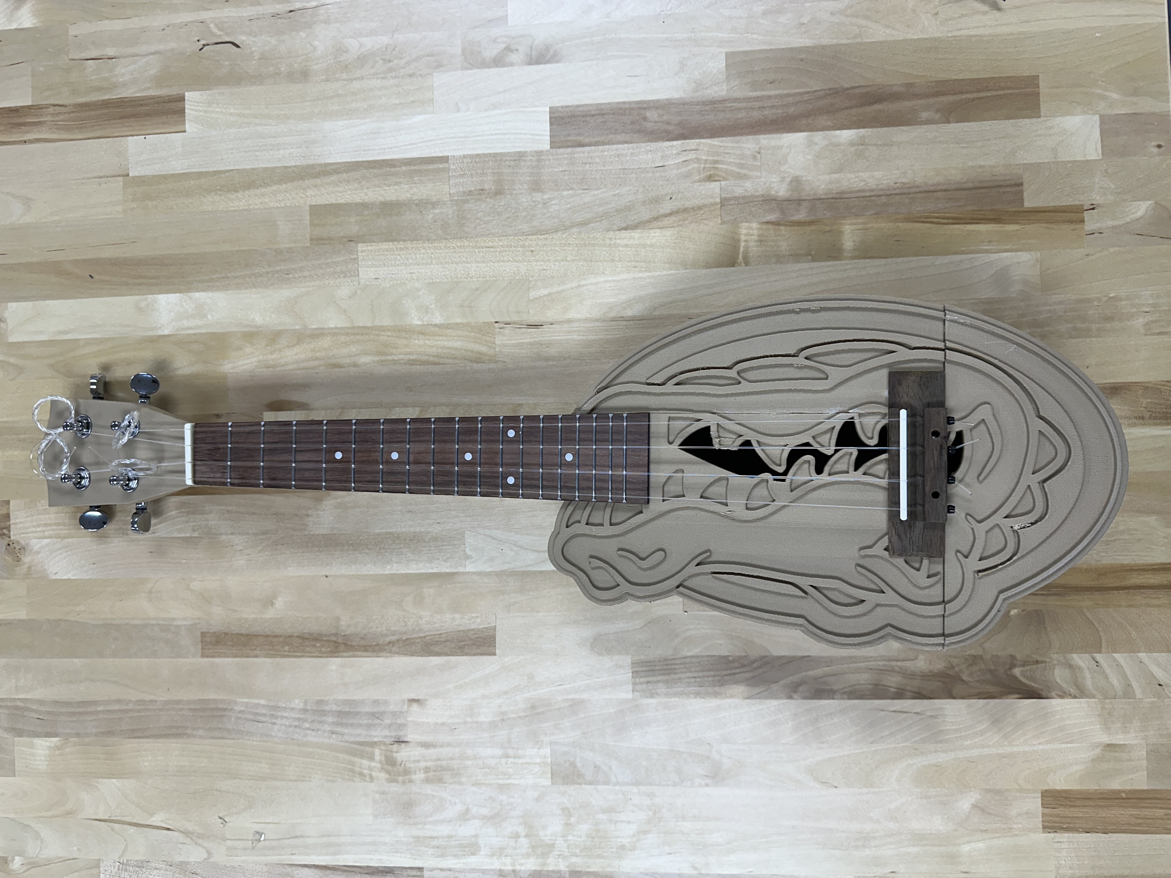 Wood-Filled PLA Ukulele